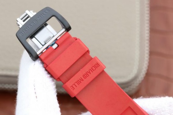 Replica Richard Mille RM035-02 Rafael Nadal FC Titanium Case KVF Skeleton Dial Red Rubber Strap MIYOTA8215 - Top club