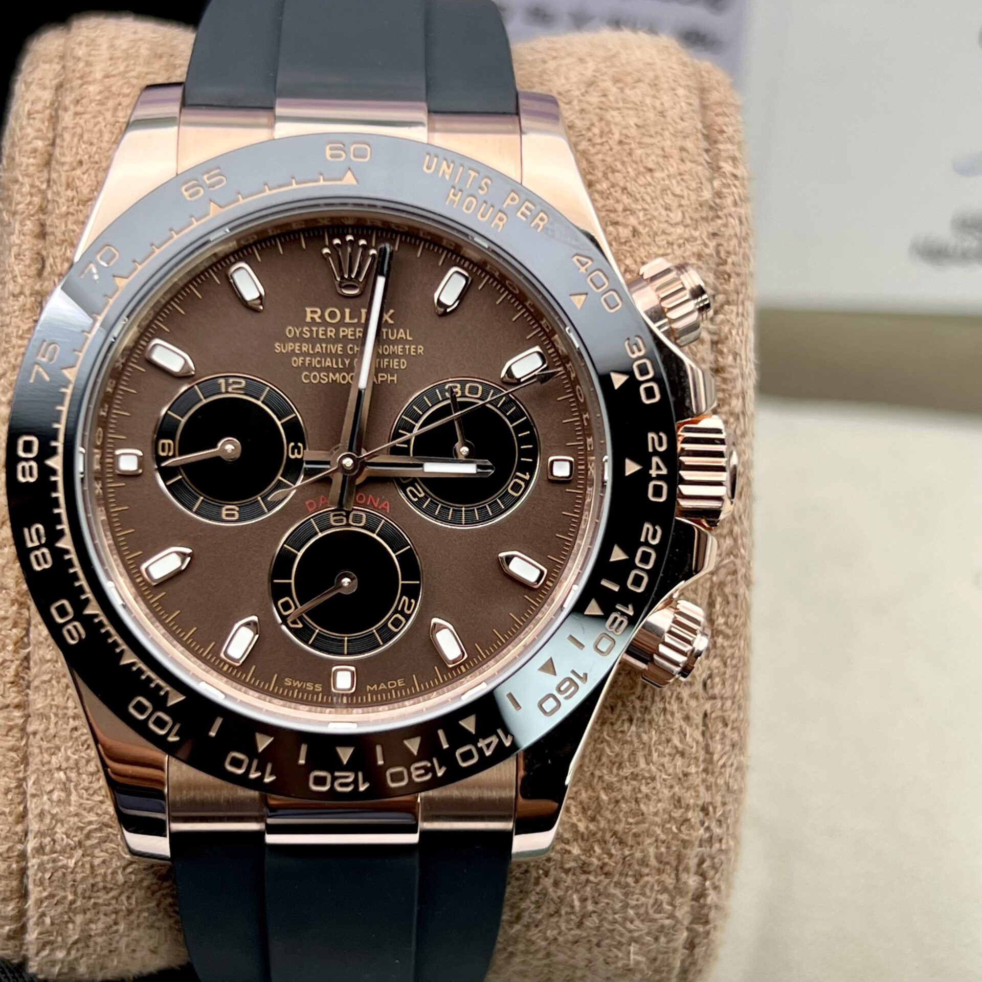 Rolex Best Replica Watch Daytona 116515LN Gold Wrapped Chocolate Dial 40mm - Elite Watch Atelier