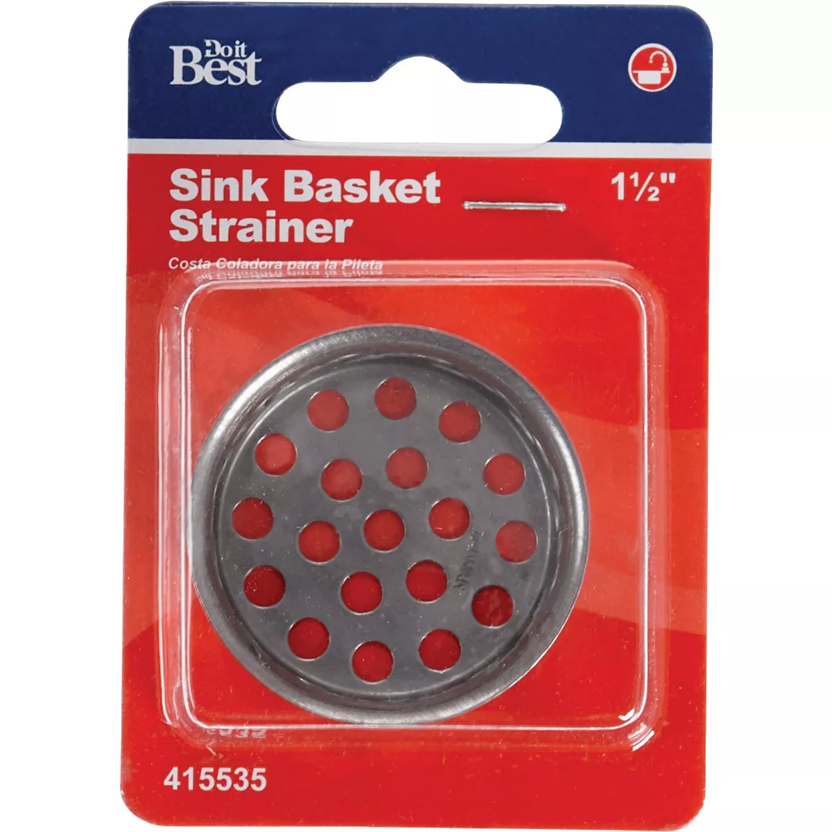 Do it 1-1/2 In. Chrome Removable Sink Strainer Cup