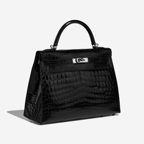 HERMES - Kelly 32 Niloticus Crocodile Black