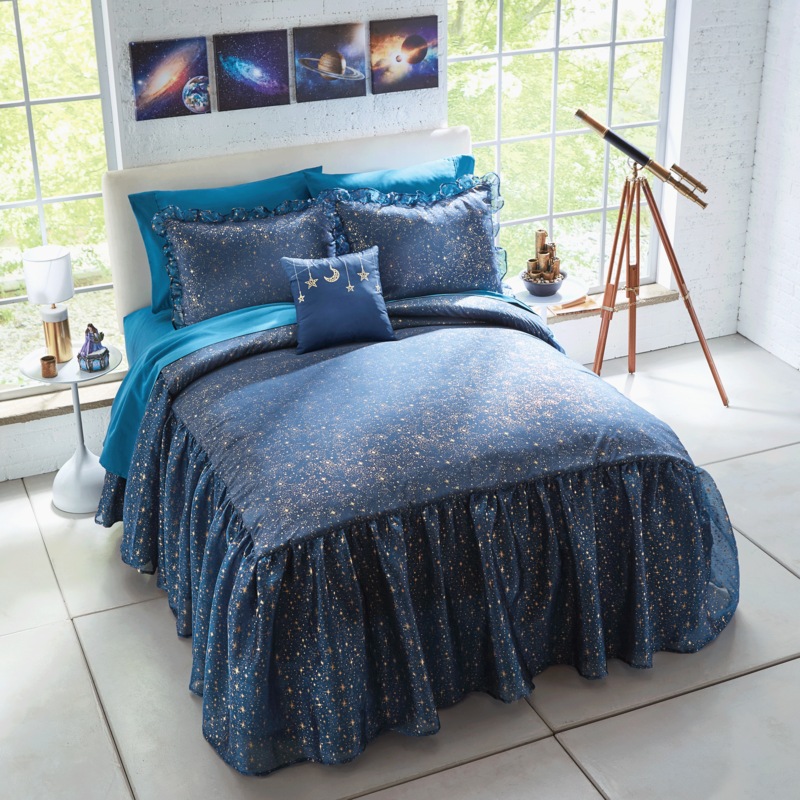 Celestial 3-Piece Bedspread Set and Accent Pillow - MIDNIGHT VELVET CATALOG