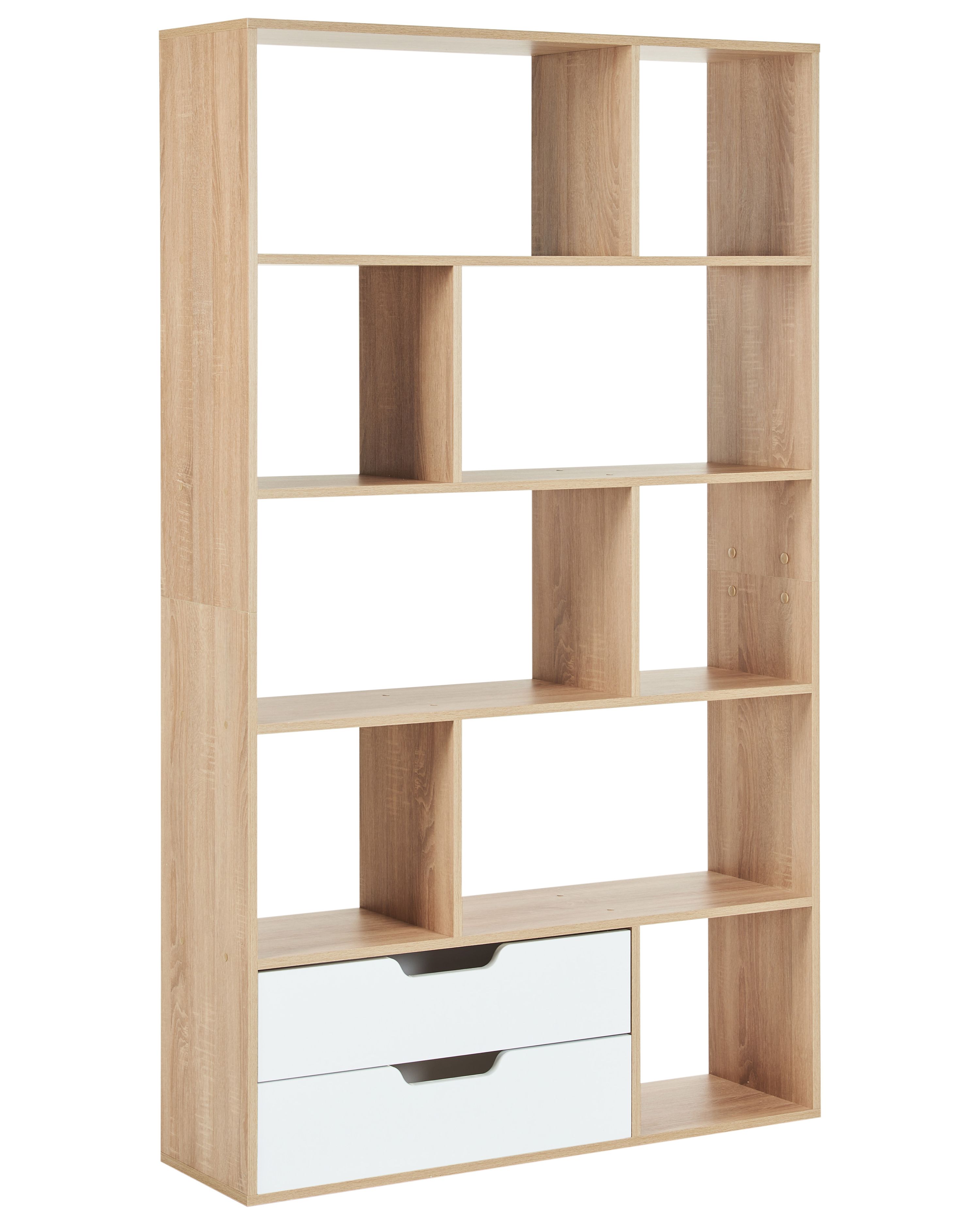 Bookcase WADENA 185 cm Brown/ White