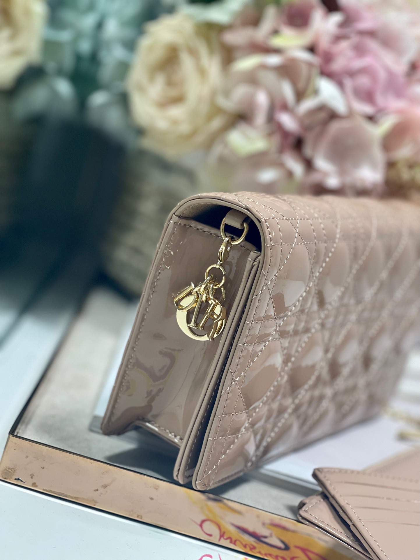 Christian Dior Lady Dior Pouch Beige, For Women, Women’s Handbags 8.5in/21.5cm CD S0204OVRB_M45M1:1High-quality replica