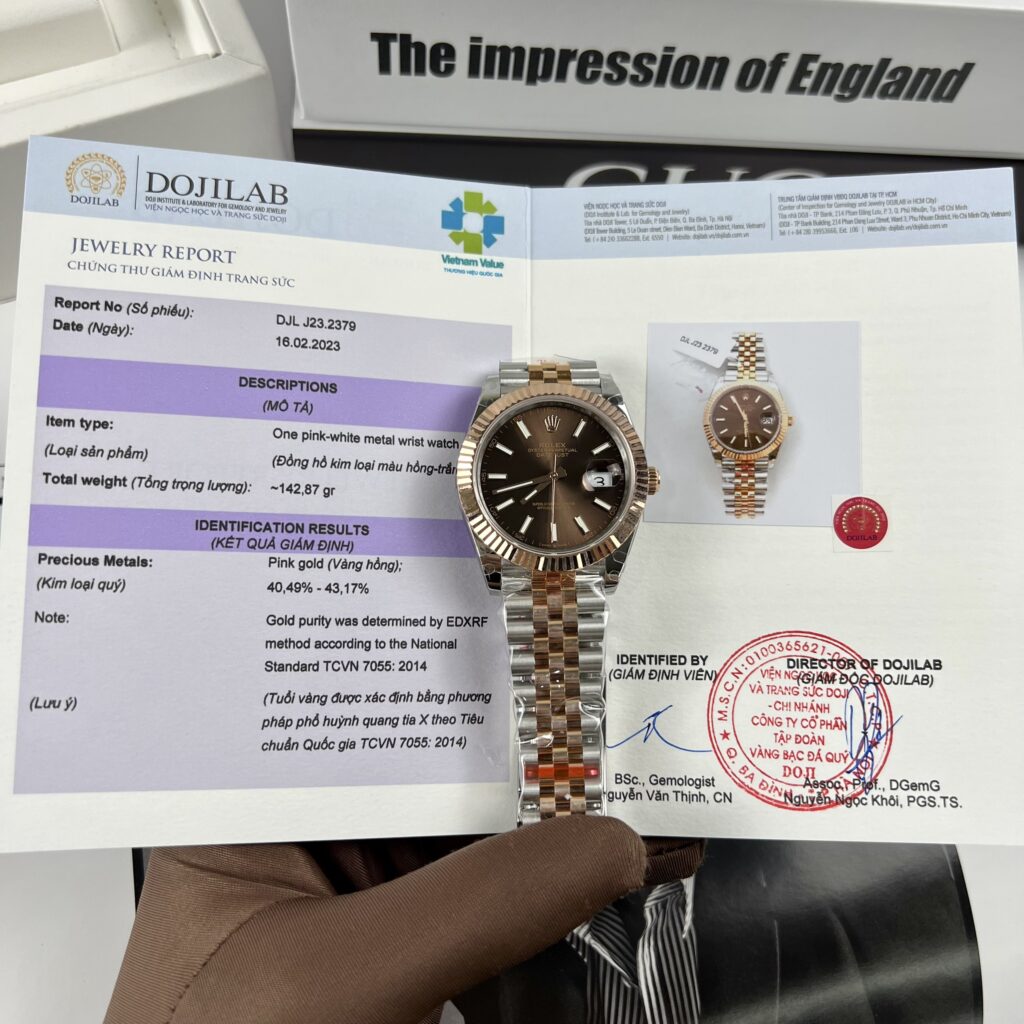 Rolex Rep 11 Watch DateJust Men s Chocolate Dial 18K Rose Gold Wrapped GM Factory 41mm - Elite Watch Atelier