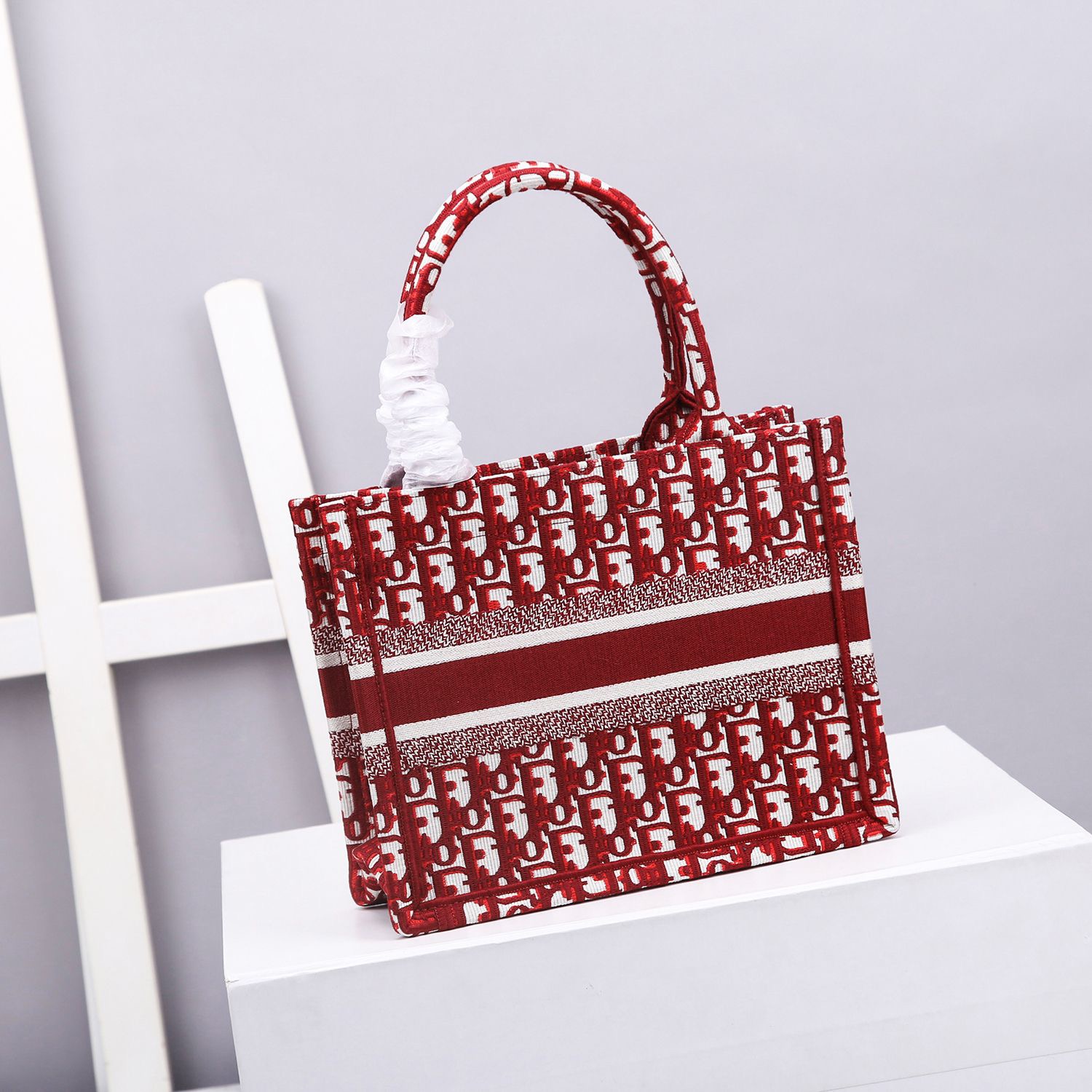 Christian Dior Small Dior Book Tote Red, For Women, Women’s Handbags 26.5cm/10.5in CD M1265ZRIW_M17E1:1High-quality replica
