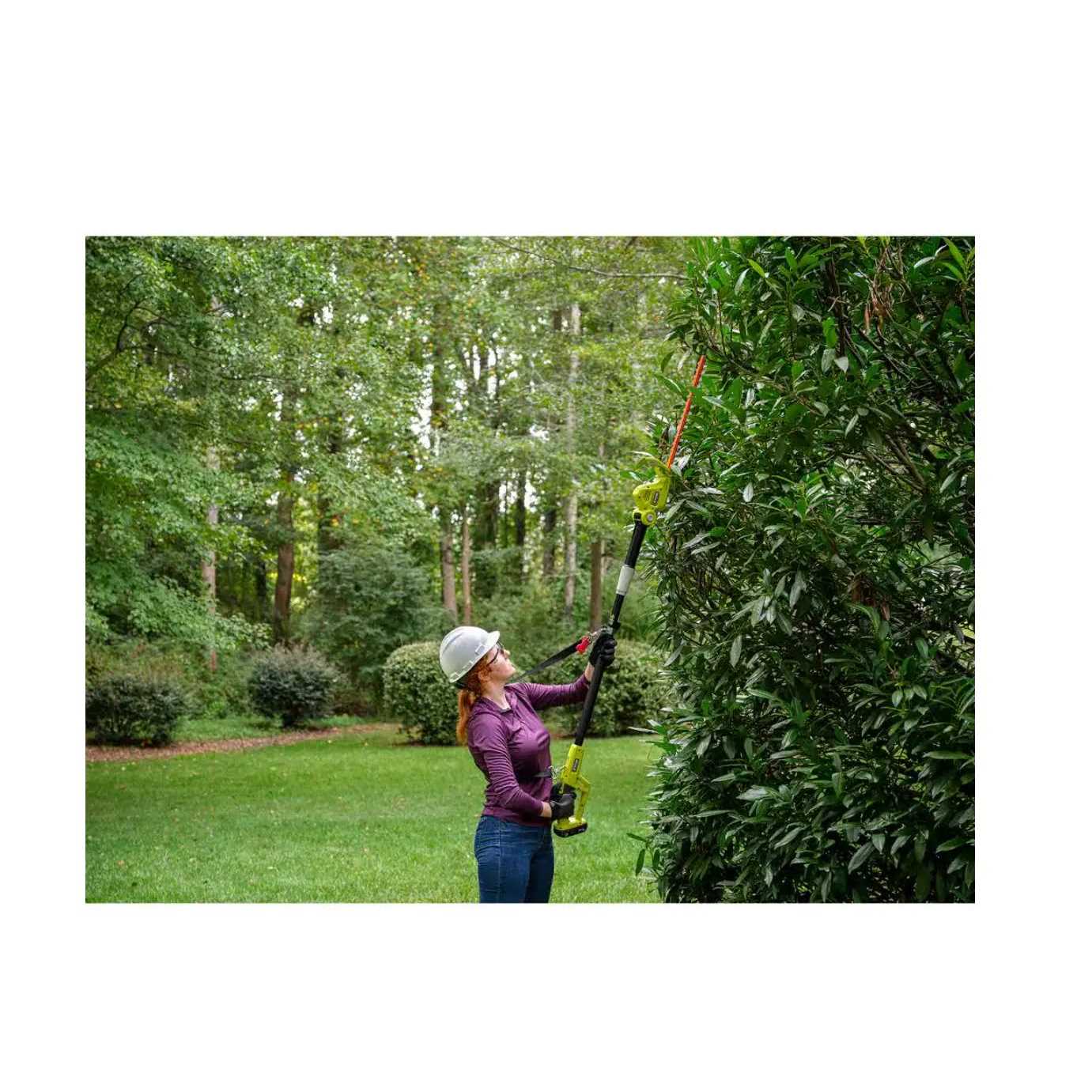 RYOBI ONE+ 18V Cordless Battery Pole Hedge Trimmer 18in - Image 4 RYOBI ONE+ 18V Cordless Battery Pole Hedge Trimmer 18in - Image 4