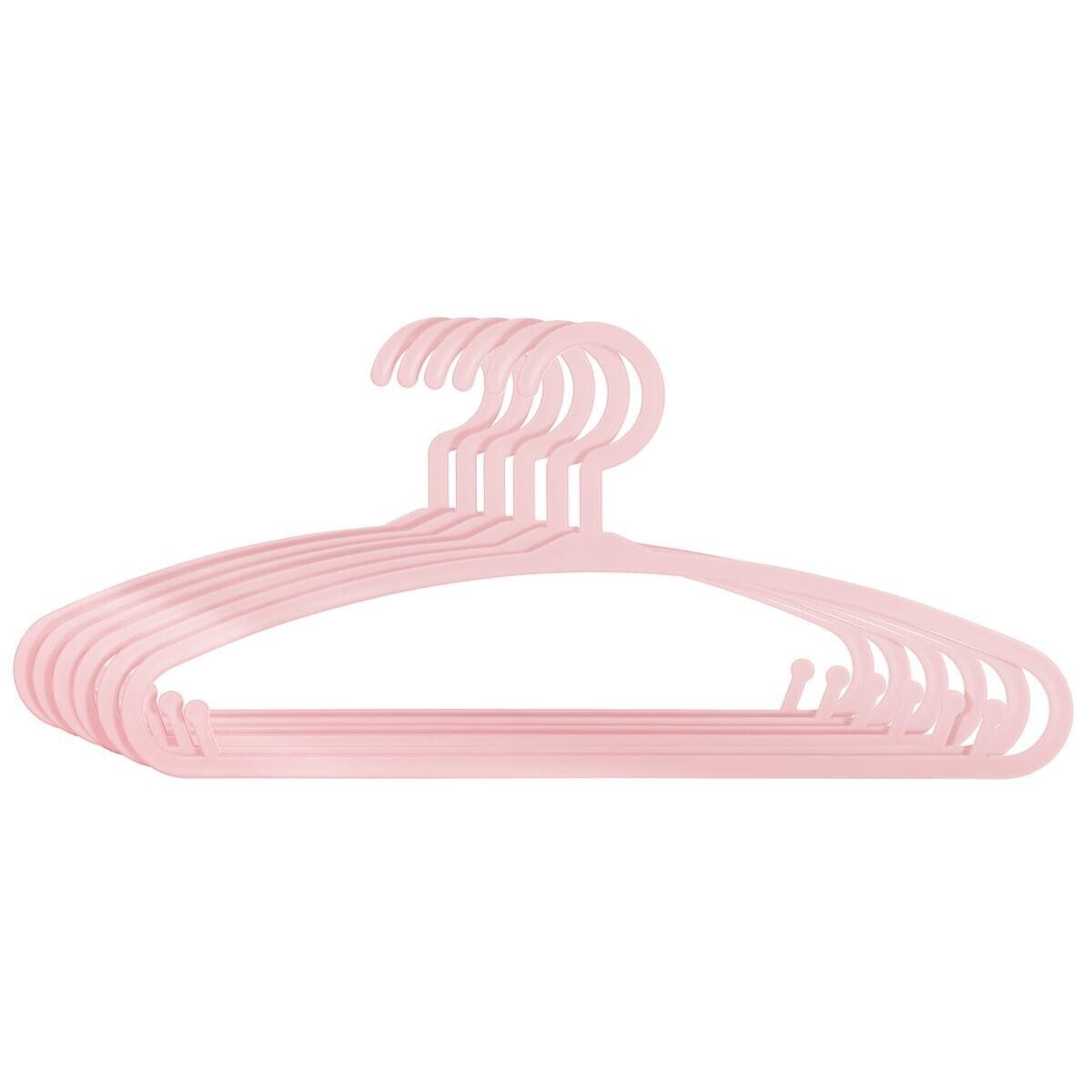 Set of 6 kids hangers Pink, Plastic