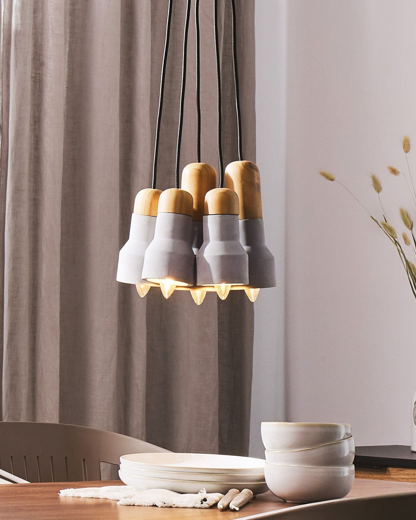 Pendant Lamp APURE Concrete Grey