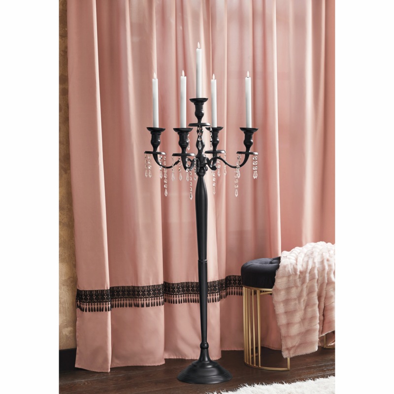 Glam Floor-Standing Candelabra - MIDNIGHT VELVET CATALOG