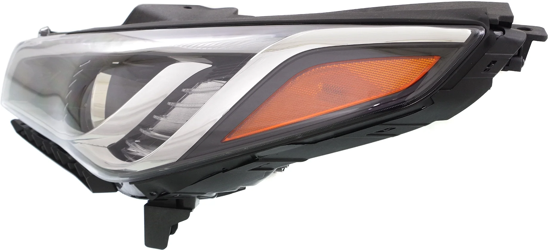 Headlight Compatible With 2015-2017 Hyundai Sonata Left Driver Halogen With bulb(s)
