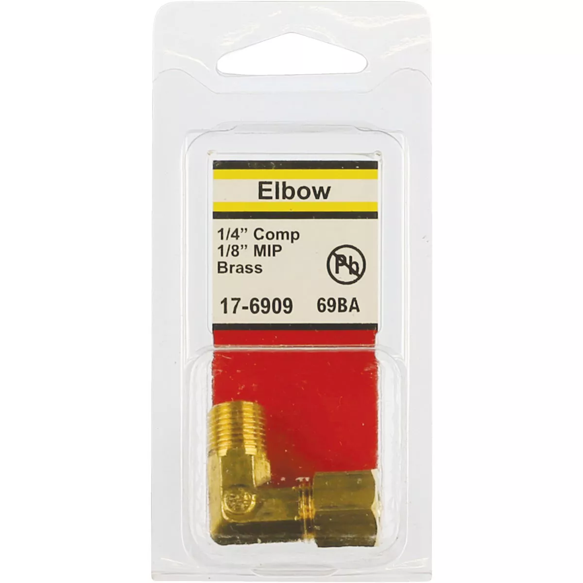 Lasco 1/4 In. C x 1/8 In. MPT 90 Deg. Compression Brass Elbow (1/4 Bend)