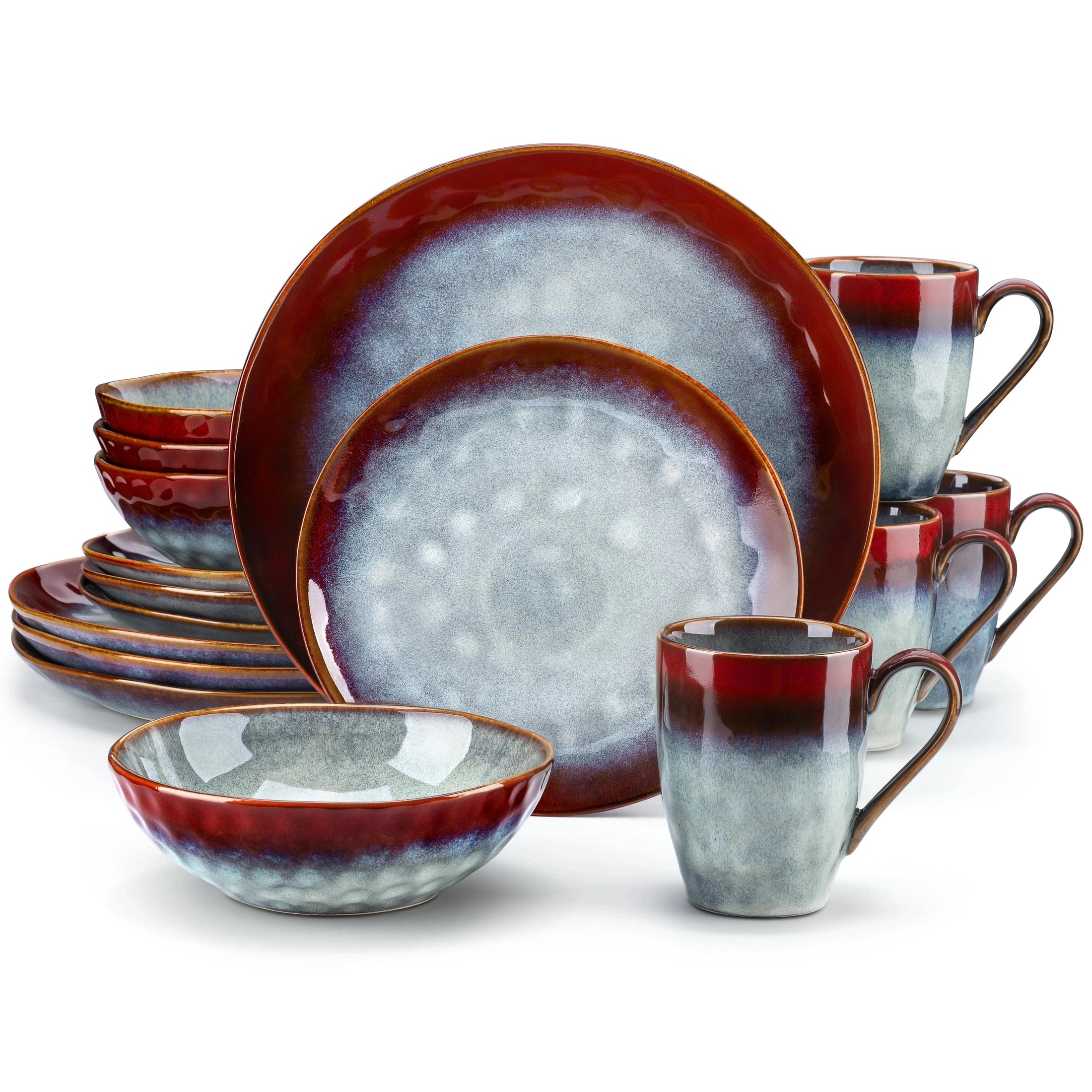 VibrantStar | Groene & Rode Ovenbestendige Glazuur Set