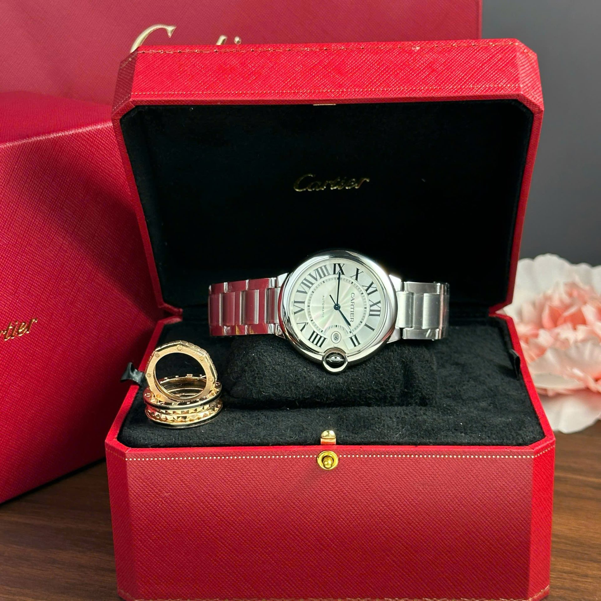 Cartier Ballon Bleu Replica 11 Watch White Dial Metal Wire AF Factory 42mm - Top club