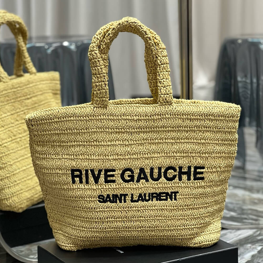 YSL Rive Gauche Tote In Raffia Straw Bag1:1High-quality replica