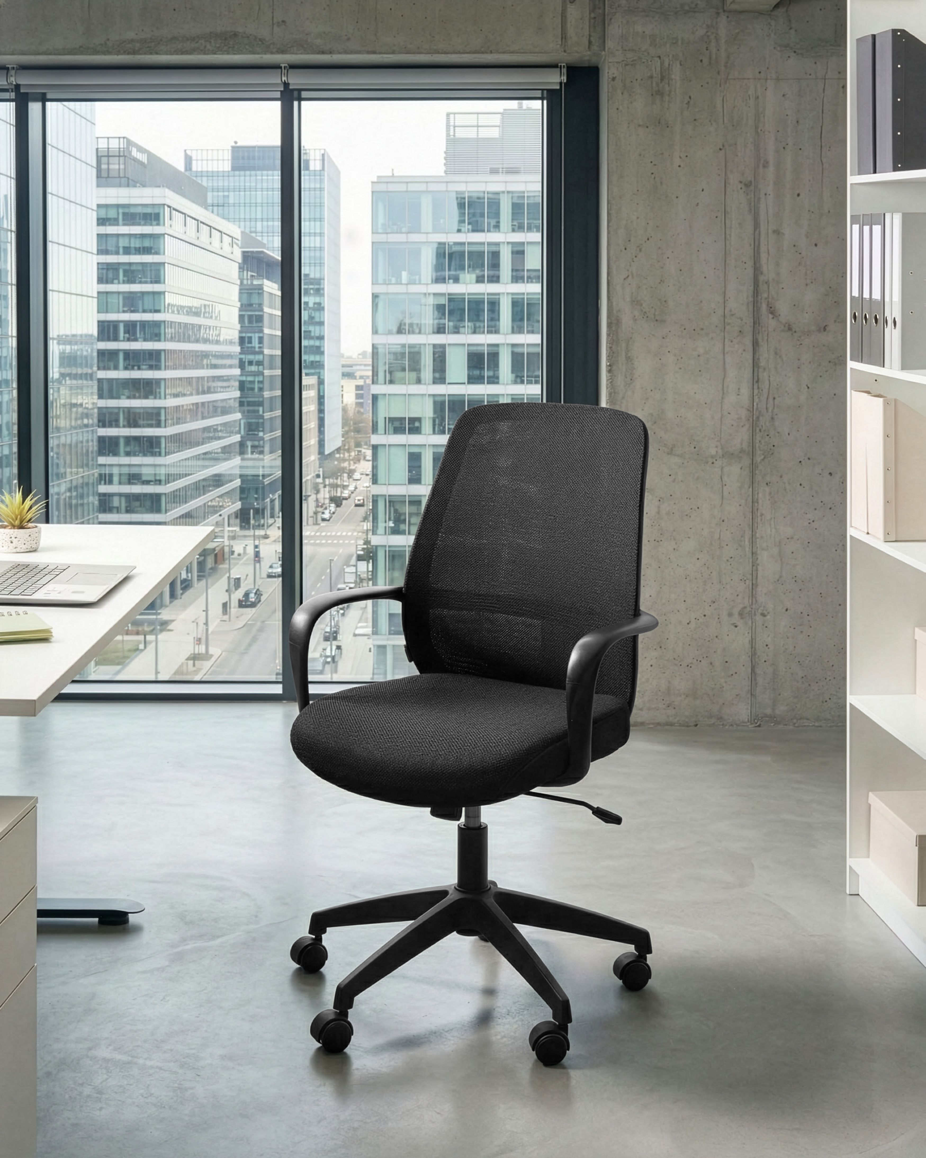Office Chair VELTO Fabric Black