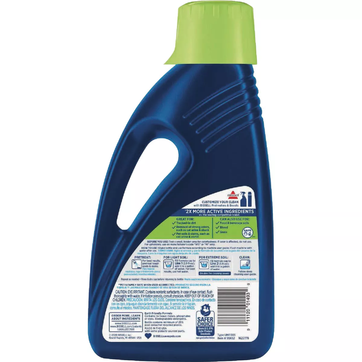 Bissell 60 Oz. Pet Stain & Odor Upright Carpet Cleaning Formula
