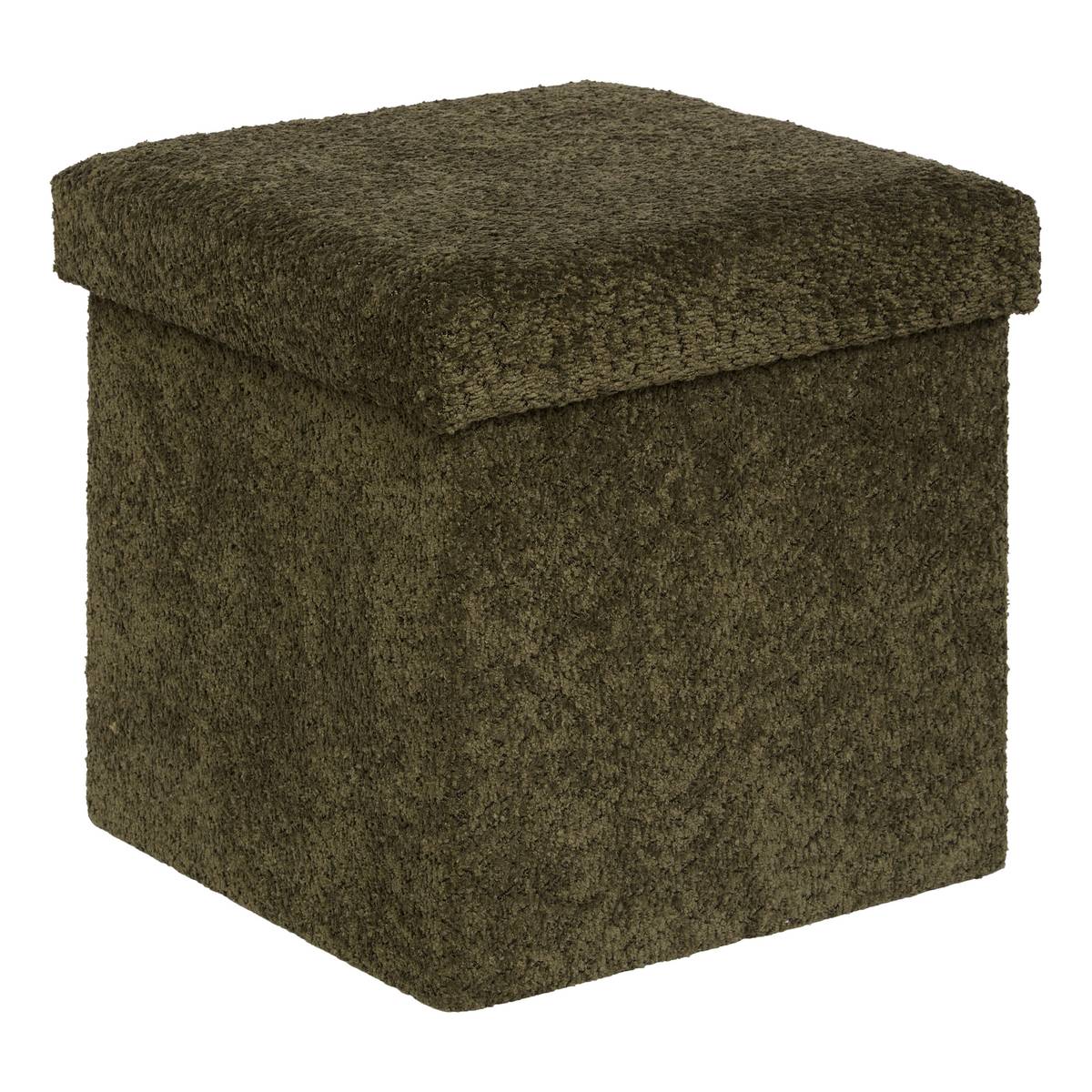 Folding Pouf "Soana" Khaki green, 38x38 cm
