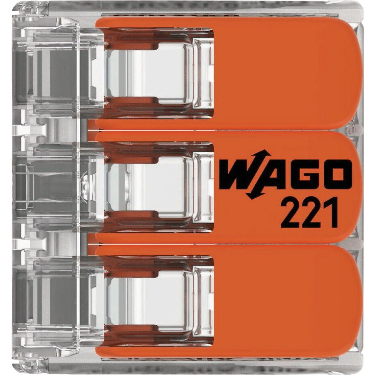 Wago 3-Wire 3-Port Lever Connector (10-Pack)