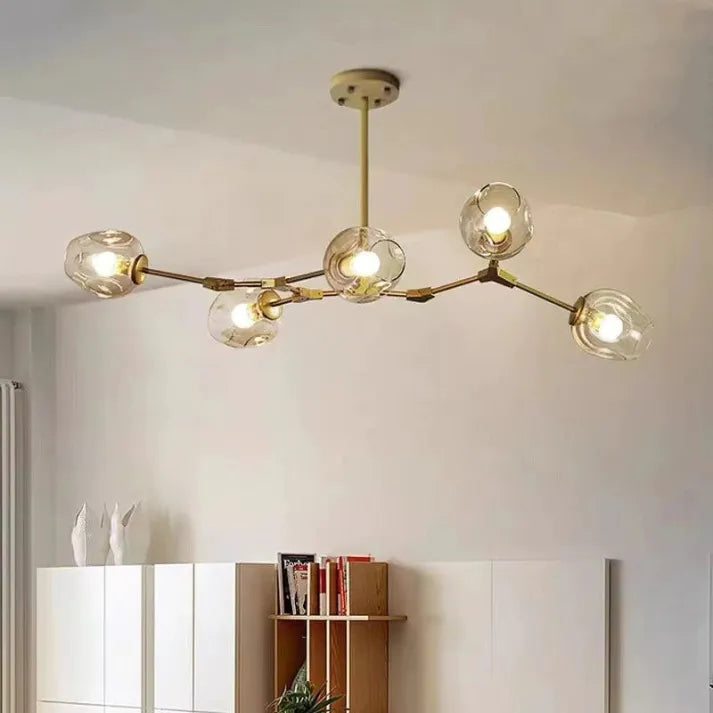 Sputnik Hanglamp met Glazen Bubbels - moderne uitstraling - unieke bubbels - sfeervolle verlichting -
