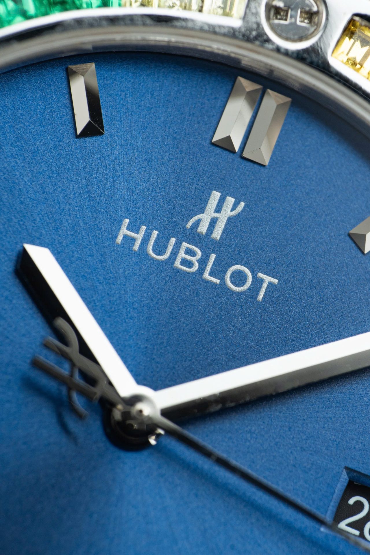Hublot Classic Fusion Titanium Rainbow Refined Synthentic Gemstones Bezel Best Copy 42mm - Top club