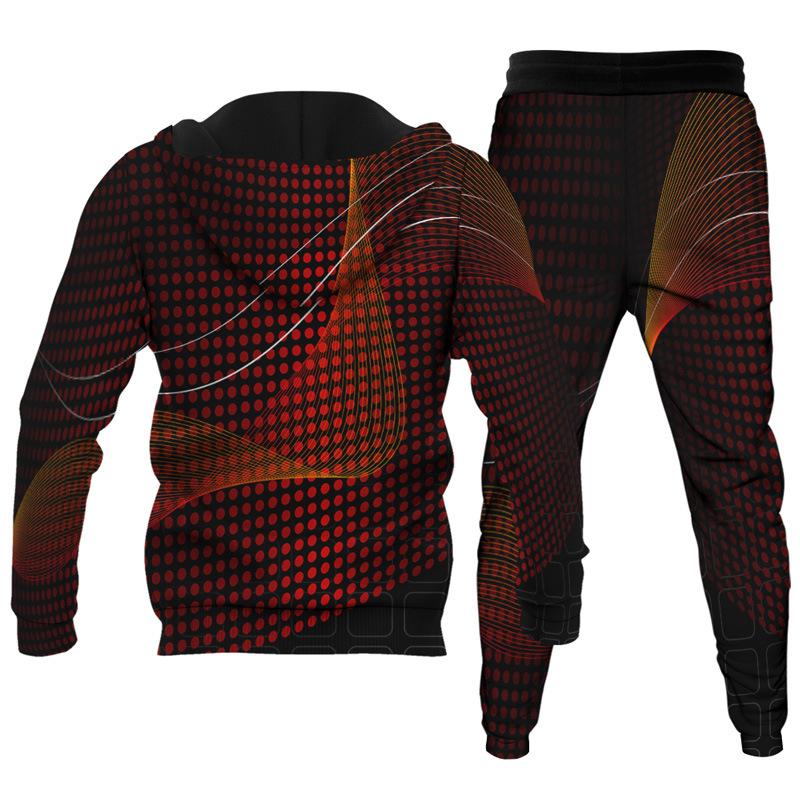 Men's Personalized Printed Hoodie Set 035