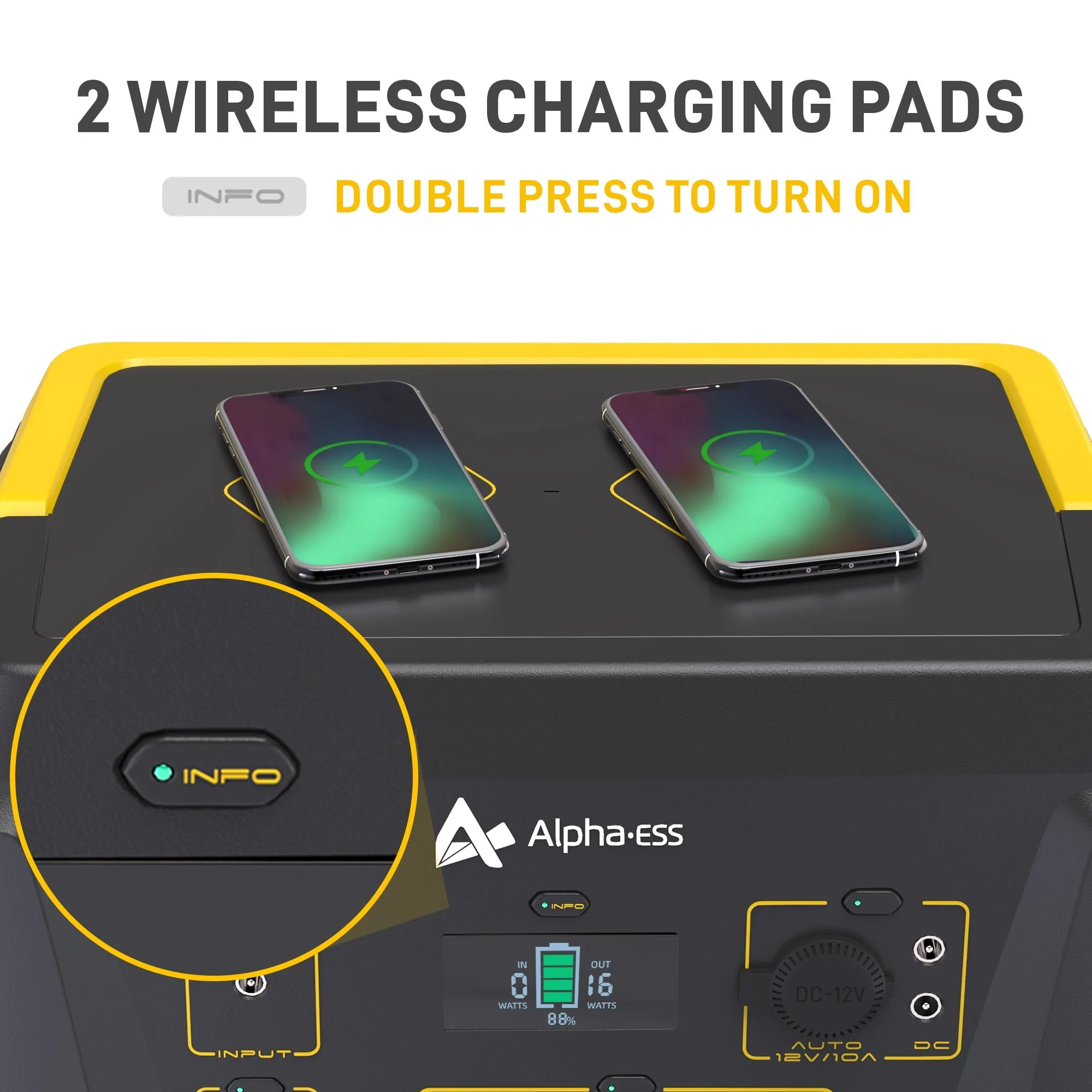 AlphaESS Portable Power Station 1000W, 1036Wh Solar Generator with 1000W AC Outputs (2000W Peak), Backup Power for Outdoor Camping, Home Use, Emergency - Image 11