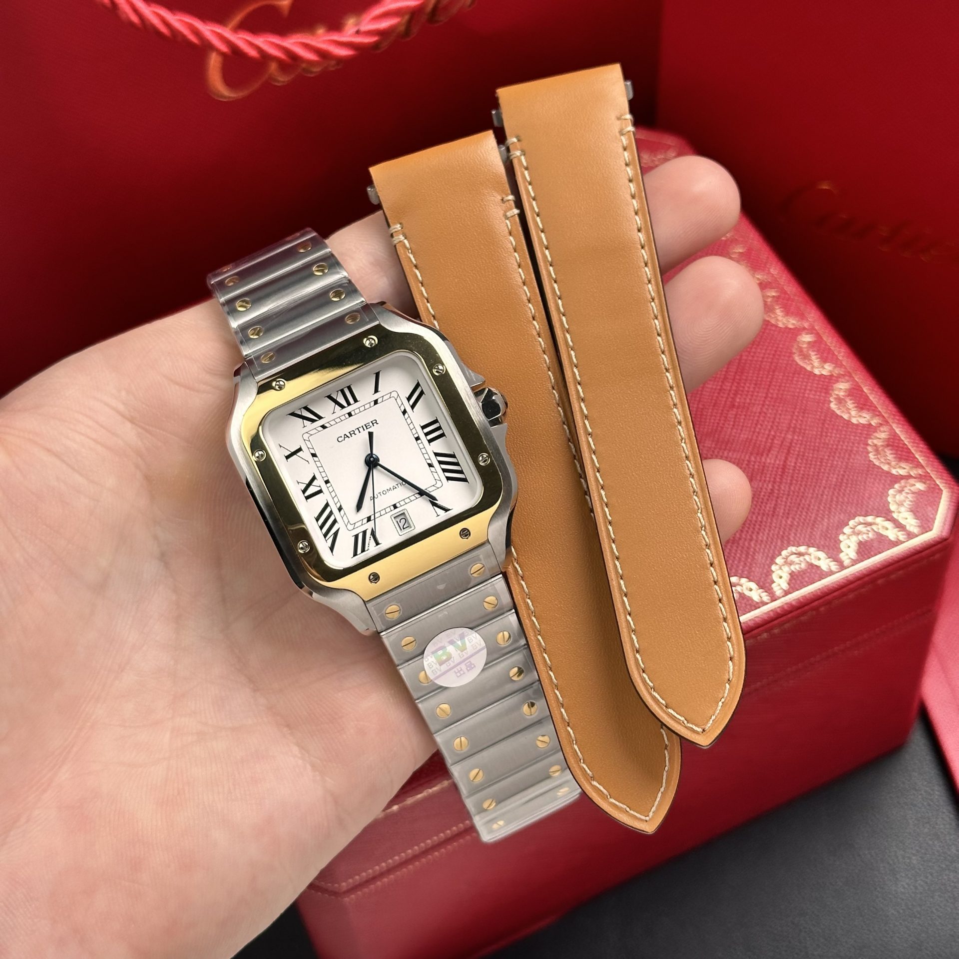 Cartier Replica 11 Watch Santos de Cartier W2SA0009 Demi Gold BV Factory 39.8mm - Top club