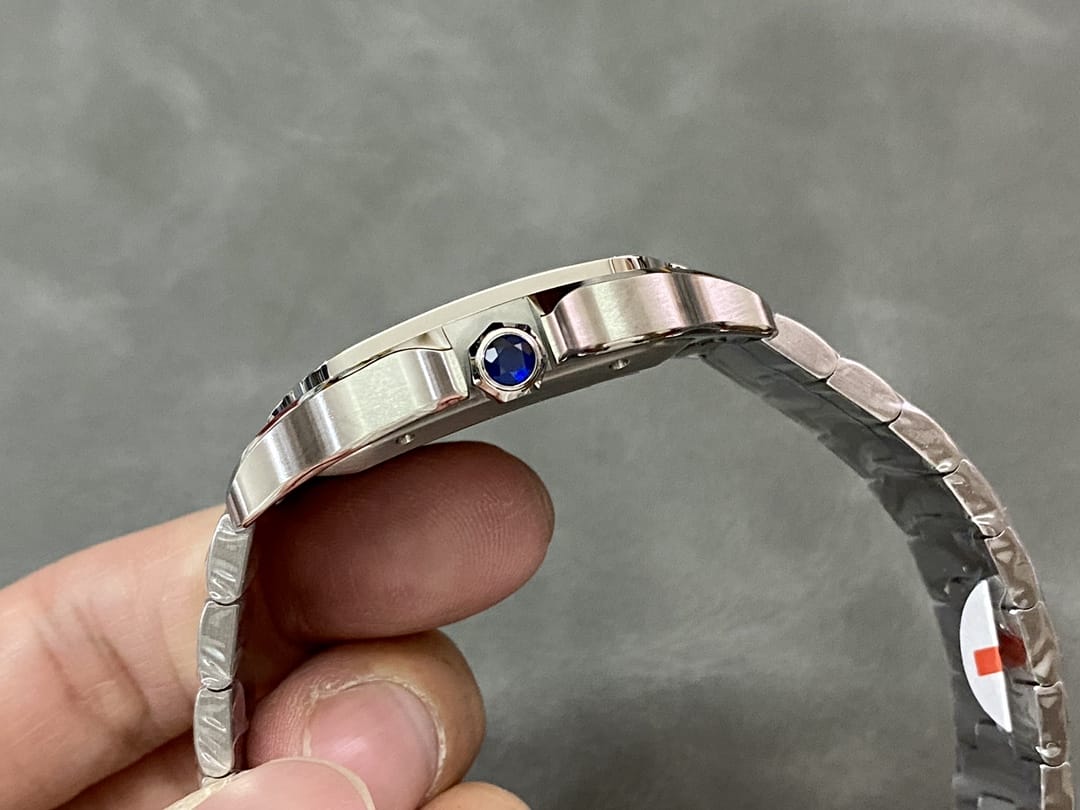 Fake cartier watch Santos large model mechanical movement Silver Dial Stainless Steel WSSA0018 BVF(1:1 replica) - Top club