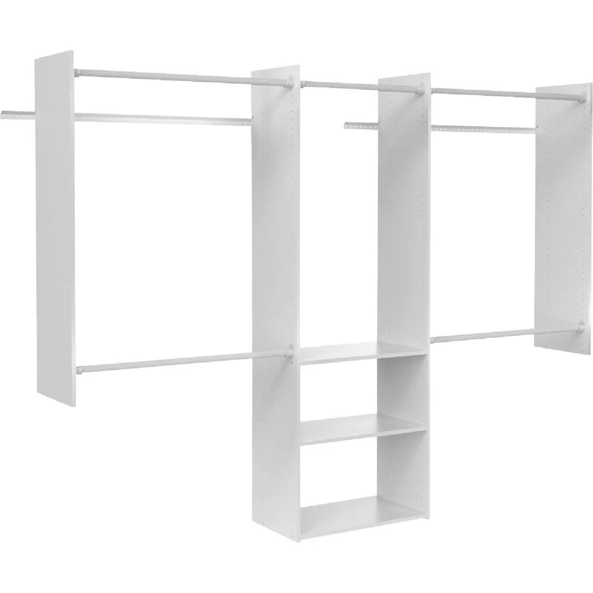 Easy Track 4 Ft. to 8 Ft. Deluxe Starter Closet System