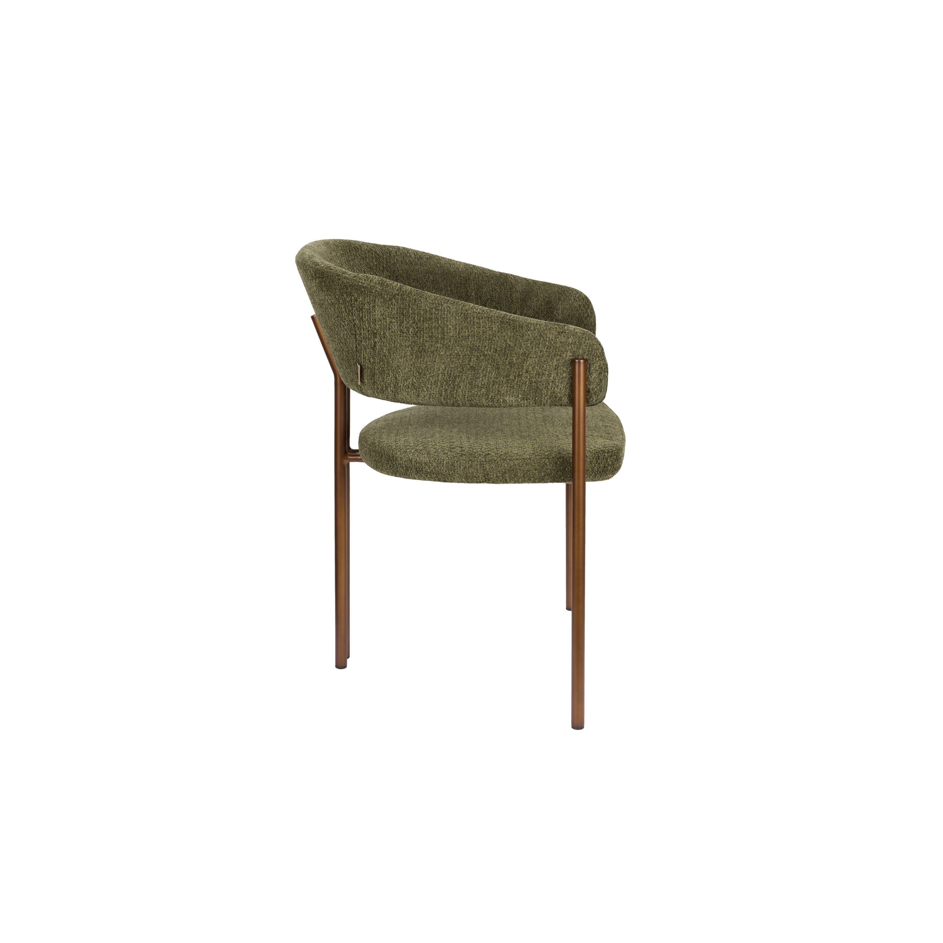 Dutchbone Naida Eetkamerstoelen Groen