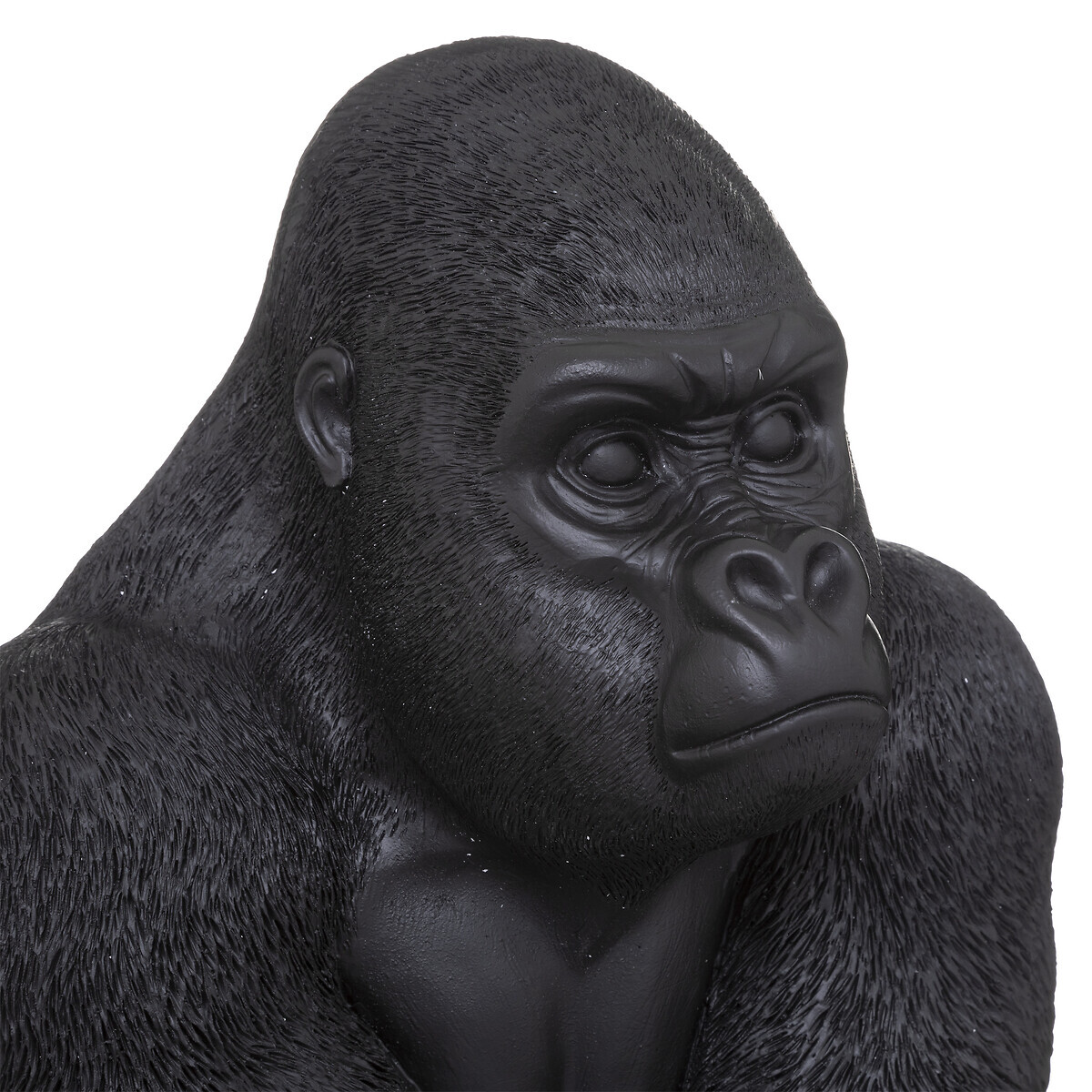 Gorilla statue, resin Black, H.68 cm