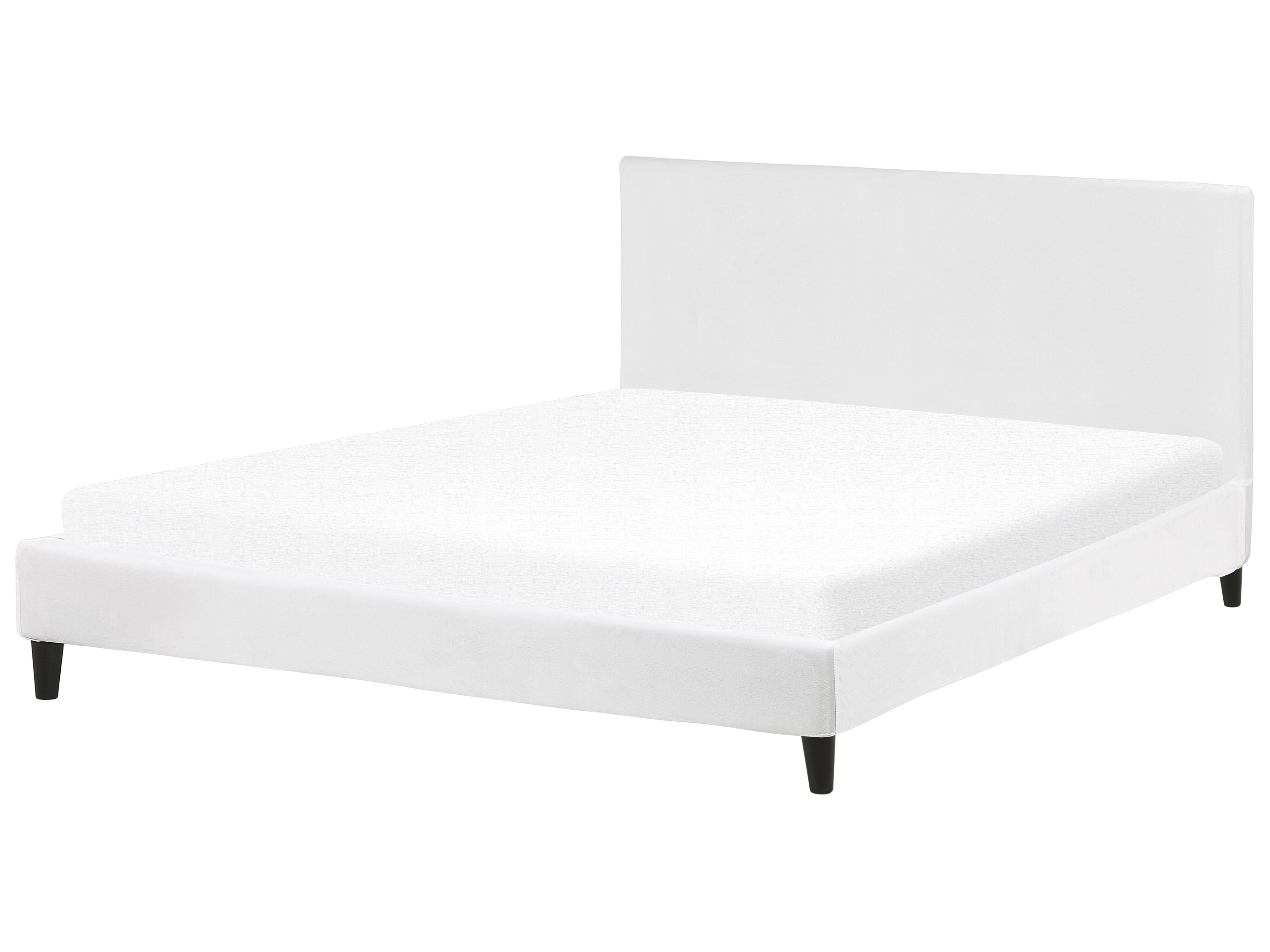 Bed Velvet FITOU 180 x 200 cm (EU Super King) White