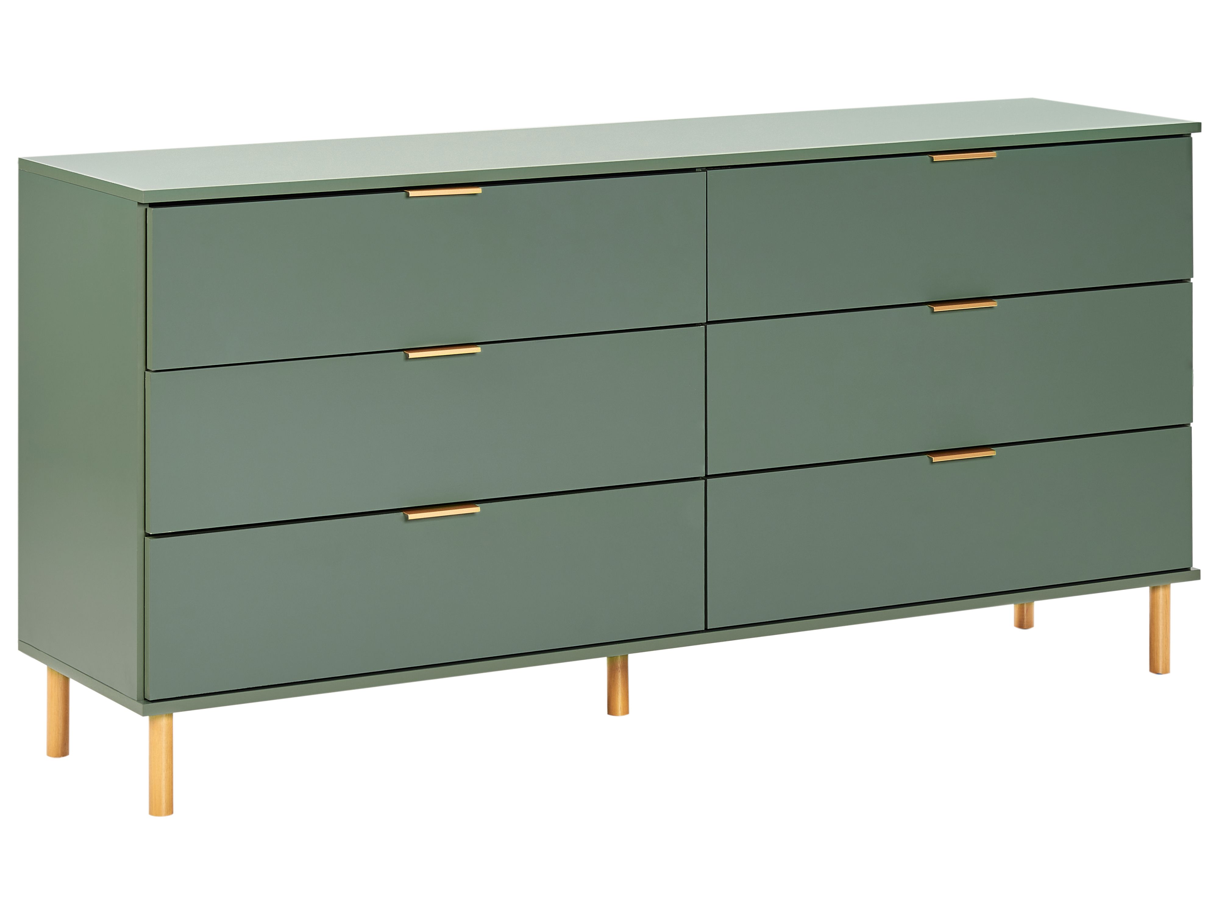 6 Drawer Chest WALPOLE Green