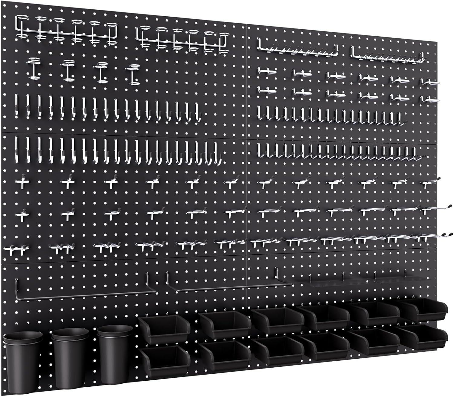 INCLY 48x36 Inch Metal Peg Board Kit with 1/4
