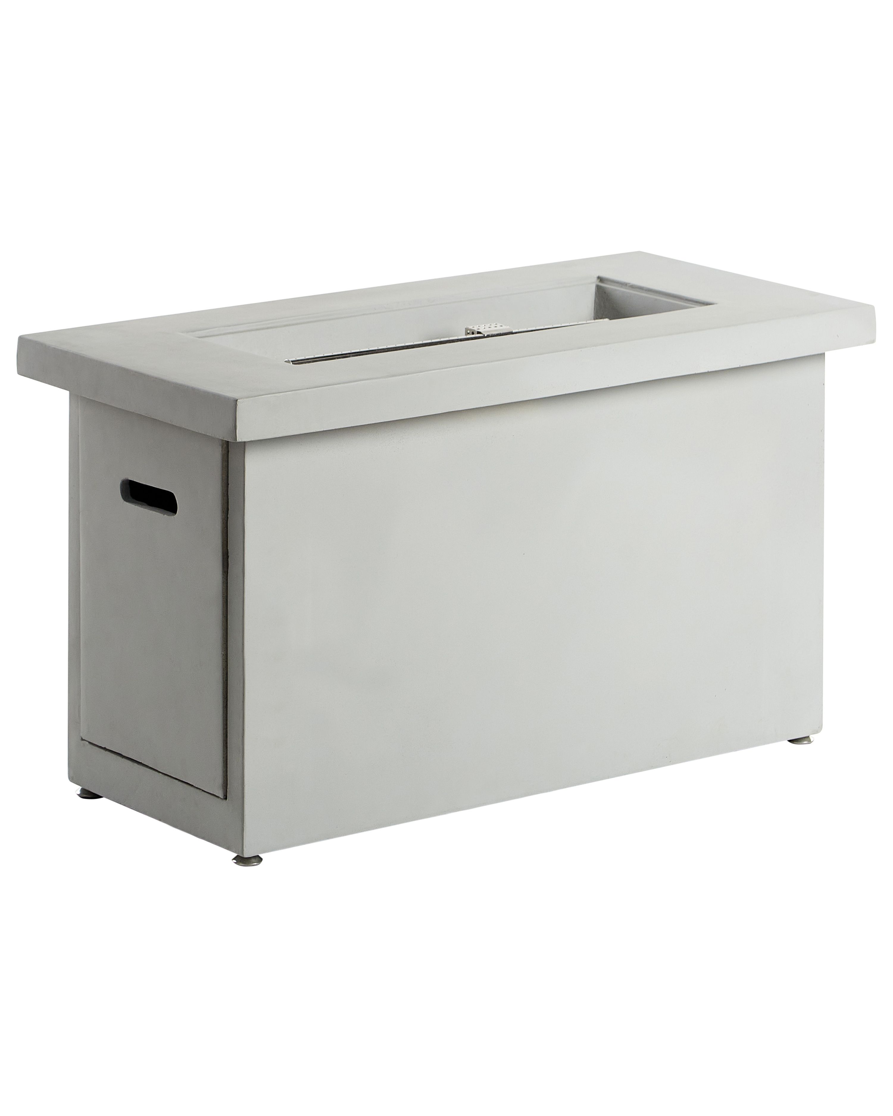 Gas Fire Pit AMBRIM Concrete Light Grey