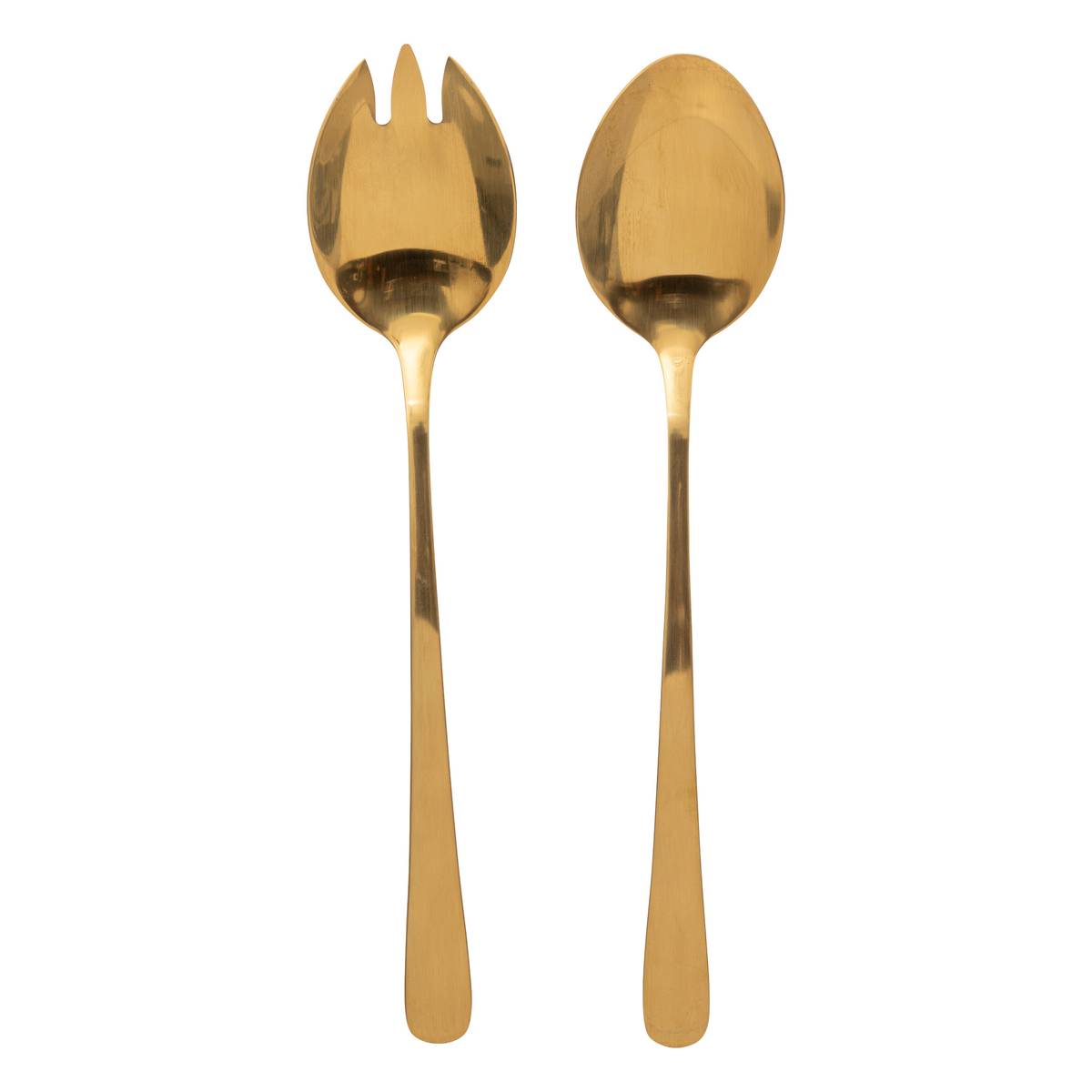 Set of 2 "Gold" salad servers Gold