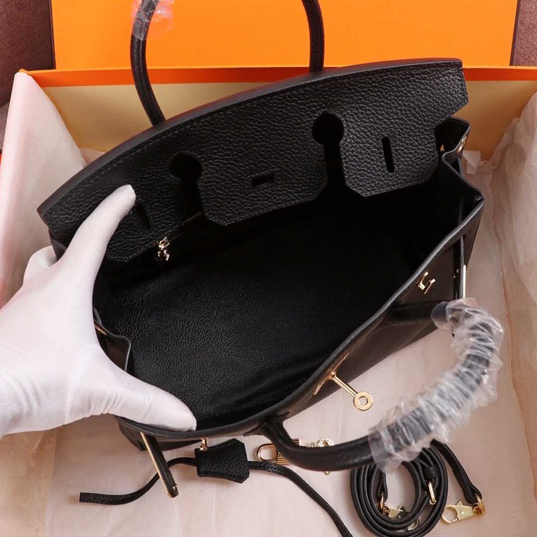 Replica Hermes Aaa-Birkin 25/30/35 Bag Black/White/Pink1:1High-quality replica