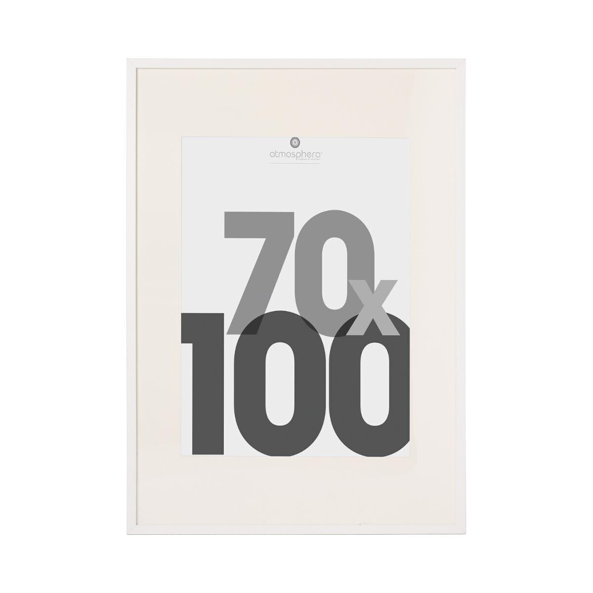 Wooden photo frame"Eva" White, 70x100 cm