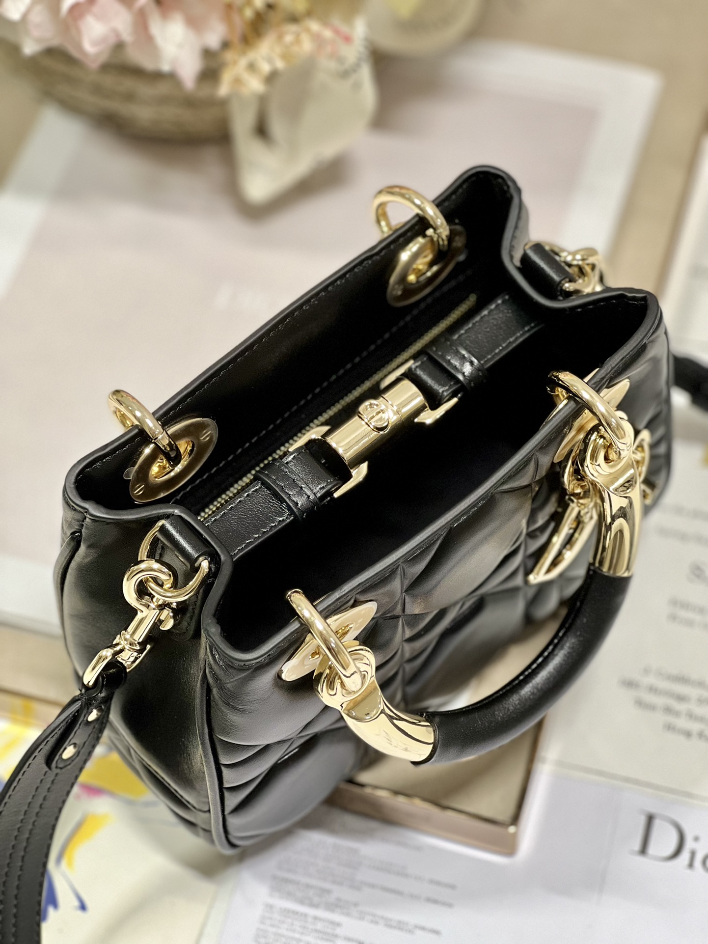 The Lady 95.22 Bag Black/White/Grey/Green For Women 7.5in/ 19cm1:1High-quality replica
