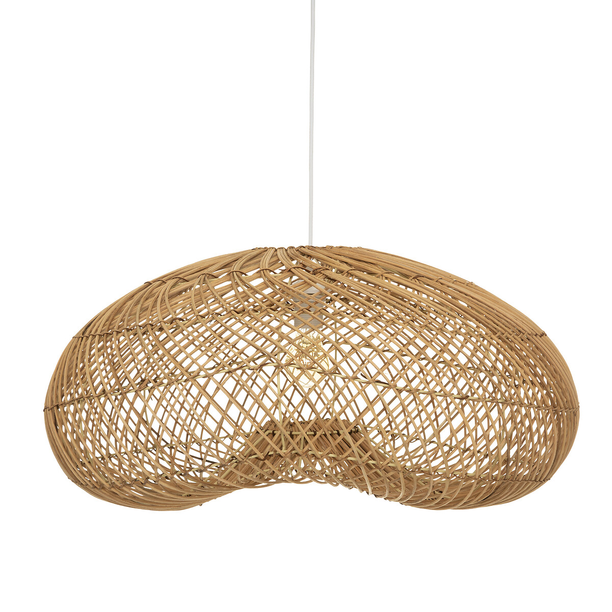 Suspension lamp "Jeny" Rattan, D.68 cm