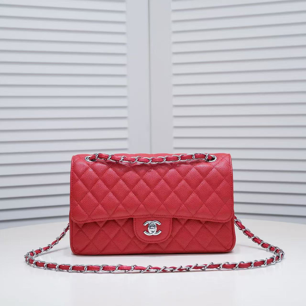 Chanel Caviar CF Medium 25CM(Replica)1:1High-quality replica
