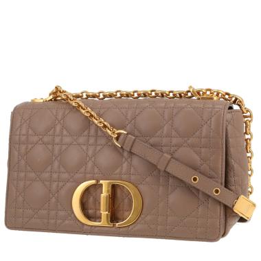 Dior Caro medium model shoulder bag in black leather cannage1:1High-quality replica