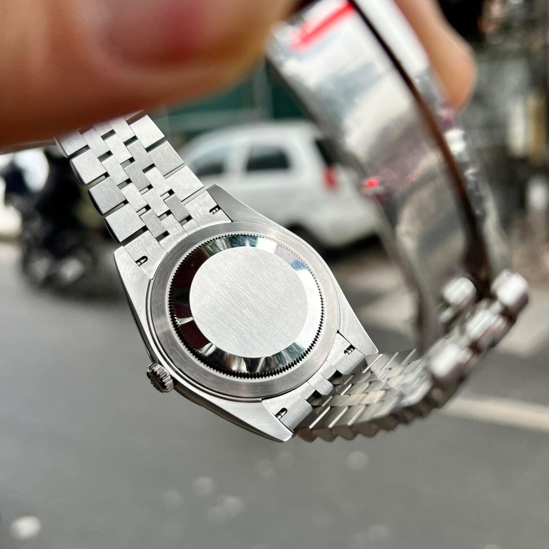 Rolex DateJust Replica Watch Meteorite Dial Moissanite Diamonds Clean Factory 41mm - Top club