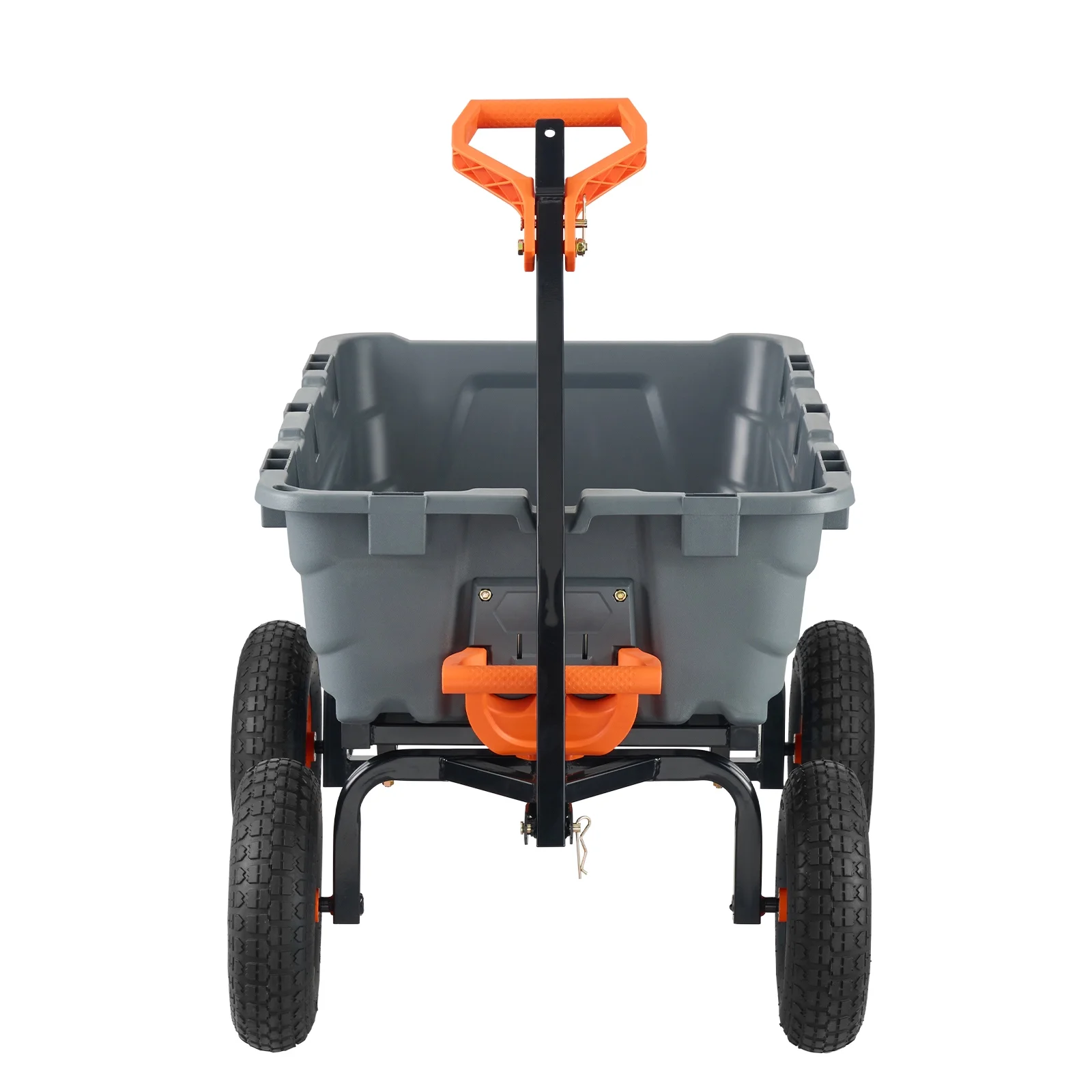 KFFKFF Garden Dump Cart, 35.8x19.5x8.2 in Dump Truck Cart, Max. 600lbs Load Capacity, 10in Rubber Tire, 180�� Adjustable Handle - Image 20