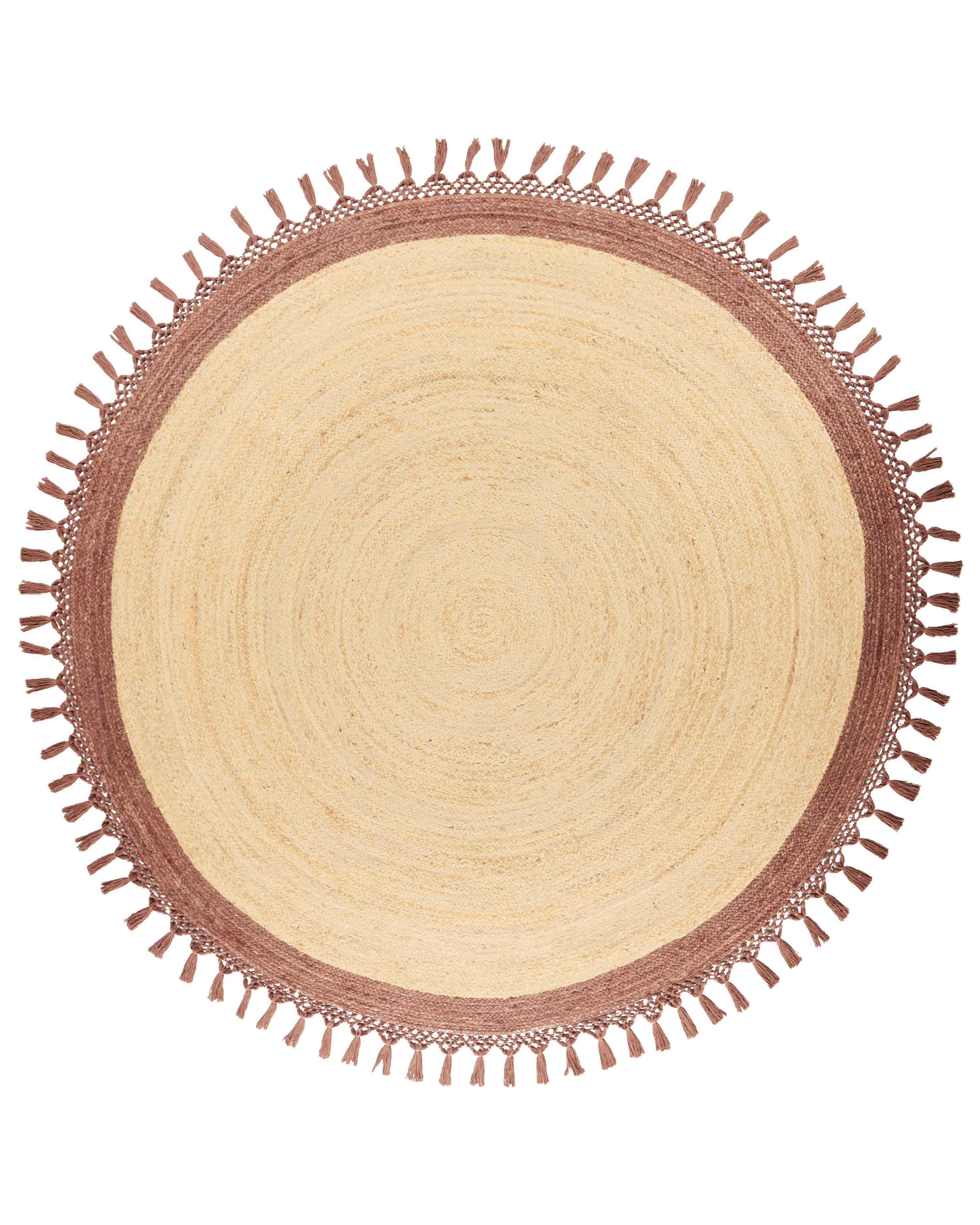 Rug MARTS Brown ø 200 cm Jute