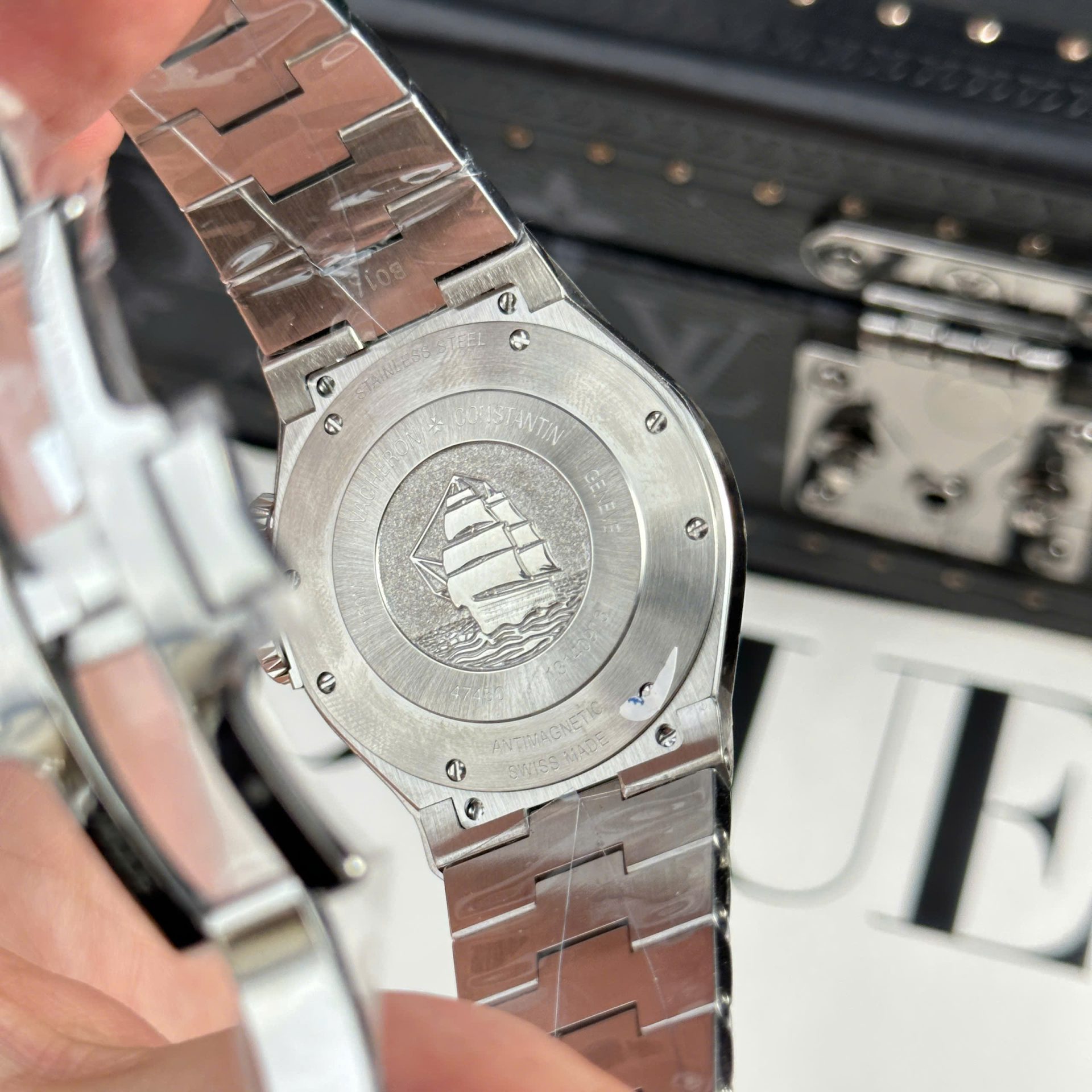 Vacheron Constantin Copies Watches Overseas Dual Time 47450 White 9F Factory 42mm - Top club