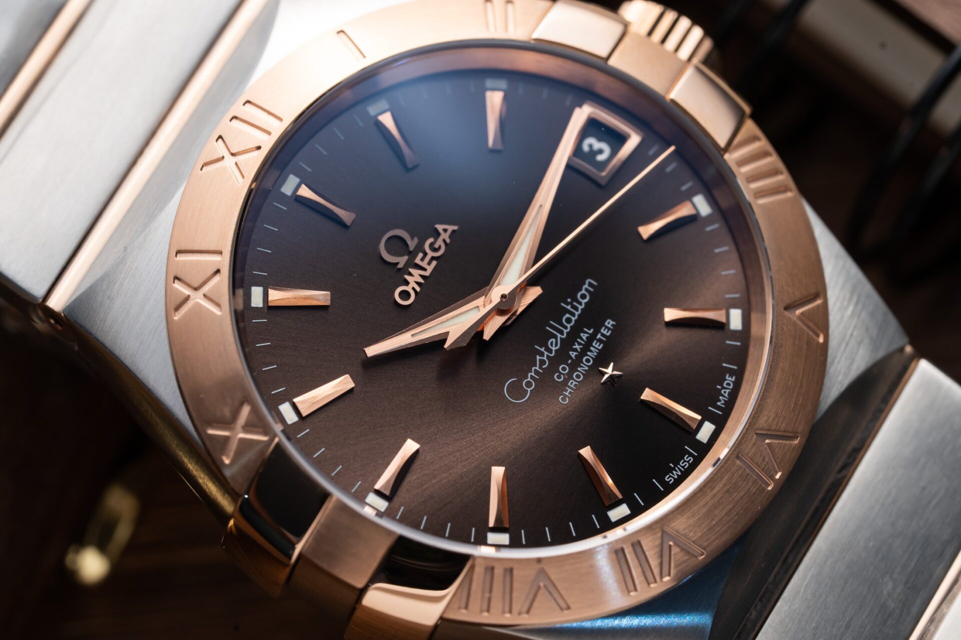Omega Constellation Replica 1:1 Watch chocolate dial VS Factory 41mm - Top club