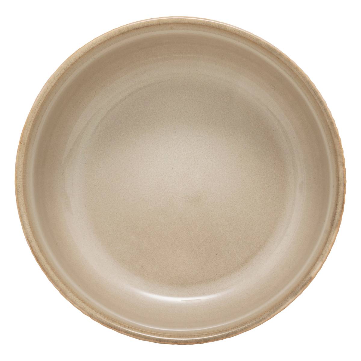 Deep plate "Chloe" Stoneware (ceramic), D.14.2 cm, Beige