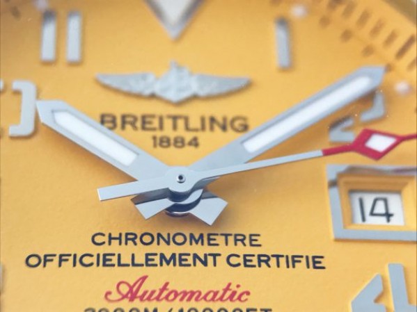 Replica Breitling Avenger II Seawolf SS GF Yellow Dial Black Rubber Strap A2824 - Top club