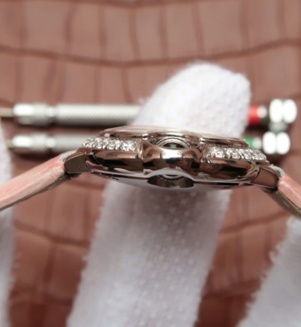 Replica Cartier Ballon Bleu 28mm SS Diamonds Bezel White Dial Ronda Quartz - Top club